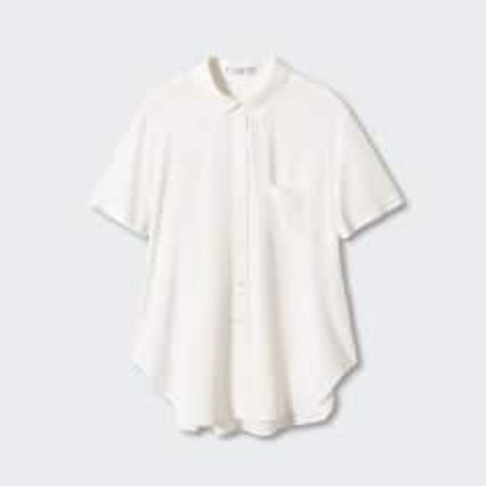 Mango White Short-sleeve Shirt Women's XS